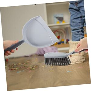 BUTIFULSIC 5pcs Broom Dustpan Desktop Dustpans Cleaner Home Mini Brush Broom Table Cleaning Brush Mini Saucepan Broom Dustpan Hand Broom Aid Sweeping Turner Scraper Mop Purple Pp