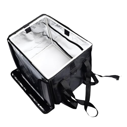 Insulated Food Delivery Bag 48L, Grocery Delivery Bag, Commercial Catering Bag, Waterproof and Anti Theft Design, 1680D Oxford Fabric, Large Capacity for Hot and Cold Food