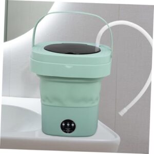 LIFKICH Folding Washing Machine Mini Washer Portable Clothes Washer Small Laundry Machine Washing Machine Foldable Washing Machine Mini Portable Bucket Washing Machine Plastic Green