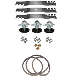 AND WARE for Fits for Craftsman 54" Deck Blades Spindles Belt Hardware Rebuild Kit 247.2506.10