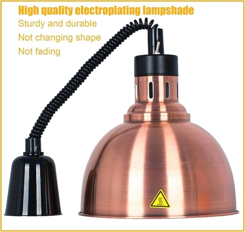 Food Heating Lamp, Hanging Food Warmer for Buffet Restaurant Hotel Kitchen, Retractable Food Warming Lamp Commercial Catering Equipment, 250W Food Heat Warmer Lamp