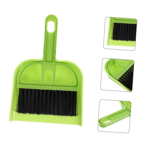 GOOHOCHY 6 Sets Broom Dustpan Set Table Cleaning Broom Keyboard Brush Broom Small Printers for Home Use Handheld Broom Small Dusting Broom Mini Dust Pans with Brush Portable Brush Plastic