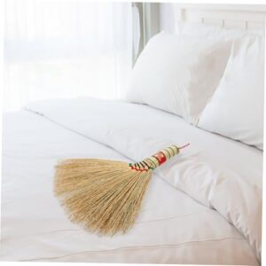 Hemoton Small Broom Desktop Tabletop Cleaning Broom Household Dust Brush Tabletop Dust Broom Desktop Cleaning Broom Manual Sweeping Broom