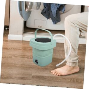 LIFKICH Folding Washing Machine Mini Washer Portable Clothes Washer Small Laundry Machine Washing Machine Foldable Washing Machine Mini Portable Bucket Washing Machine Plastic Green