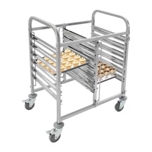 ymvdyid 6 tiers bun pan rack,stainless steel commercial bakery rack,cooling storage rack with wheels for bakery, restaurant & catering