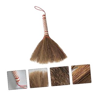 IWOWHERO 1pc Hand-Knitted Small Broom Hand Whisk Hamster Mini Broom Woven Broom Whisk Broom Mini Sweep Brush Sweeping Broom Sofa Hand Broom Mini Broom Brush Pet Hair Broom Dust Miscanthus