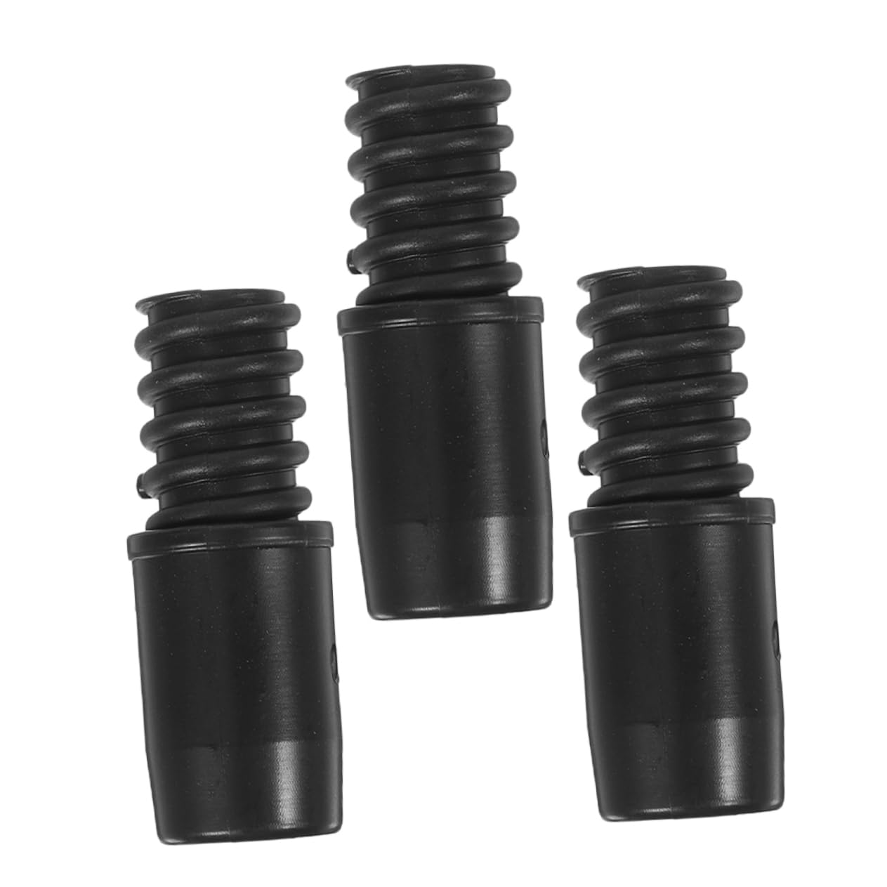 Cabilock 3sets Mop Head Connector Tips for Handle Push Broom Handle Broom Repairing Tip Tips for Telescopic Pole Tip for Telescopic Pole Tip for Extension Pole Black Plastic 3pcs*3