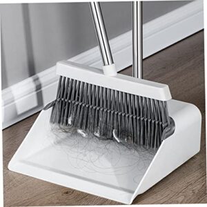 HOMOCONO 1 Set Broom Dustpan Kit Kitchen Brooms Escobas para Barrer Piso Broom and Dustpan Outdoor Dustpan Home Cleaning Dustpan Office Broom Standing Dustpan Handled Dustpan The Pet