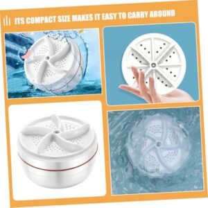 HOOTNEE 3pcs Mini Washing Machine Tiny Washing Machine Manual Washer for Laundry Mini Portable Washing Machine Portable Washer Sink Washing Machine Mini Lavadora Mini Washer White Plastic