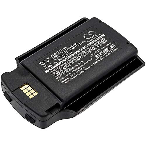 CS Replacement Battery for Dolphin 7600, 7600 II 7600-BTEC, 7600-BTXC, 7600-BTXC-1 3200mAh / 11.84Wh Barcode Scanner