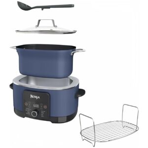 Ninja Foodi PossibleCooker PRO 8.5Qt 8-in 1 Multicooker Replaces 14 Appliances Triple Fusion Heat Cooks 30% Faster Slow Cooker Steam Oven Food Warmer Nonstick Pot Sauté Pan Dutch Oven - Navy (Blue)