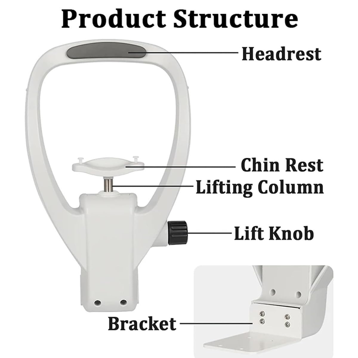 CFDZCP Optometry Lifting Chin Bracket Lifting Chin Rest Forehead Support ，Optometry Equipment Accessories ， Forehead Support Ophthalmic Auto Refractometer Rest Vision