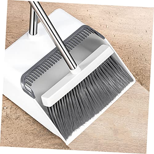 HOMOCONO 1 Set Broom Dustpan Kit Kitchen Brooms Escobas para Barrer Piso Broom and Dustpan Outdoor Dustpan Home Cleaning Dustpan Office Broom Standing Dustpan Handled Dustpan The Pet