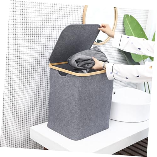 HOMOCONO Laundry Basket Folding Square Baskets for Basket Storage Holder Storage Bins for Toys Sundries Storage Holder Dirty Clothes Basket Dirt Clothes Container Clothes Organizer