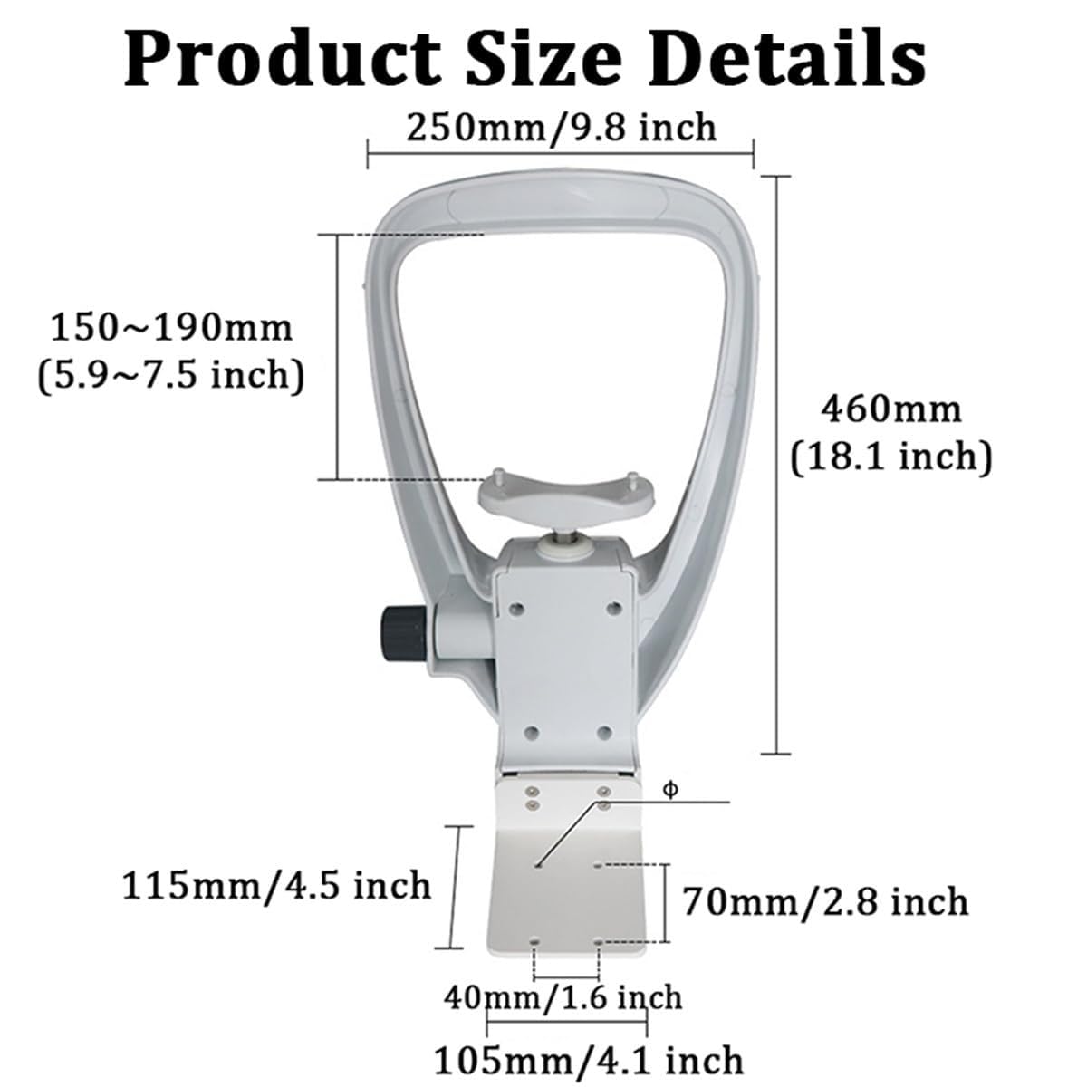 CFDZCP Optometry Lifting Chin Bracket Lifting Chin Rest Forehead Support ，Optometry Equipment Accessories ， Forehead Support Ophthalmic Auto Refractometer Rest Vision