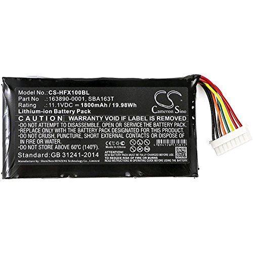 CS Replacement Battery for Honeywell Marathon FX1, Marathon LXE 163890-0001, 163890-0001B, SBA163T 1800mAh / 19.98Wh Barcode Scanner