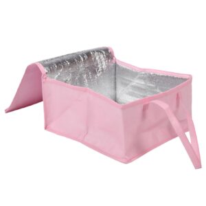 labrimp cake insulation bag deliveries portable food insulated bag takeout door cake insulated bag with handle insulated food bag cake packaging insulated bag pink non-woven bags