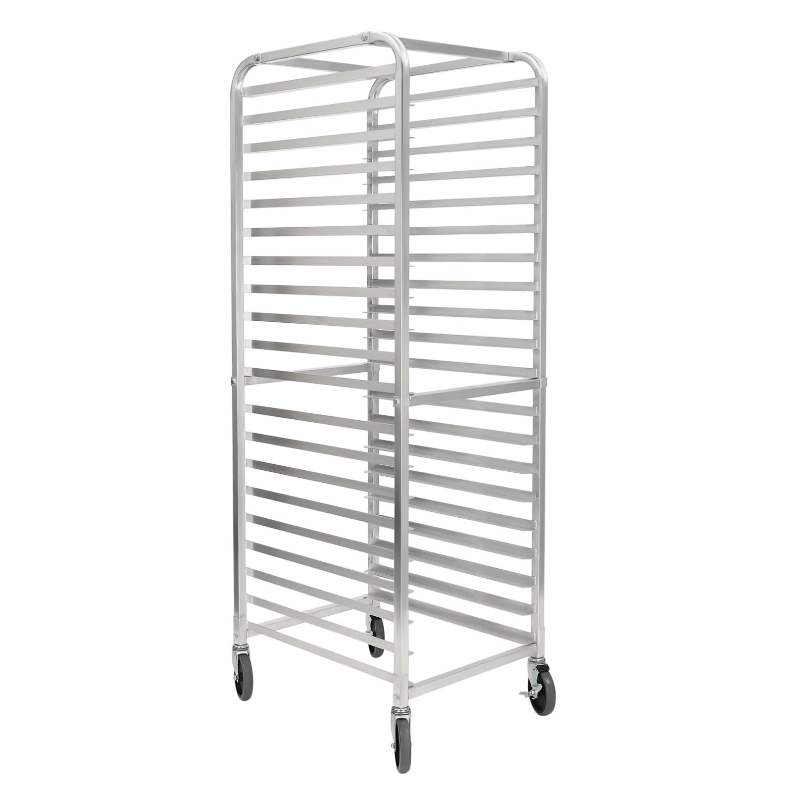 YSHUSTGY Bun Pan Rack, 20-Tier Commercial Bakery Racks, Mobile Trolley Storage Cooling Rack,Strong bearing capacity, with Lockable Casters,Thickened Supporting Strip for Home Or Commercial Kitchens