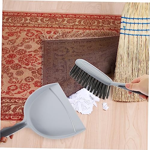 BUTIFULSIC 5pcs Broom Dustpan Desktop Dustpans Cleaner Home Mini Brush Broom Table Cleaning Brush Mini Saucepan Broom Dustpan Hand Broom Aid Sweeping Turner Scraper Mop Purple Pp