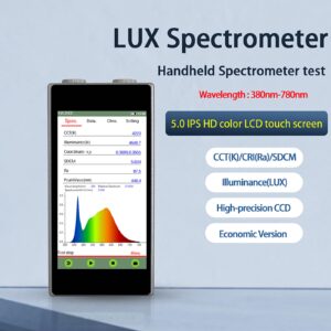 Handheld Spectrometer HA350C with Wave Length 380-780 nm 5'' LCD Touch Screen Versatile Diagram Portable Color Testers