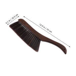 COLLBATH 1pc Sweeping Brush Broom for Carpet Whisk Sweeping Carpet Broom Dusting Brush Craft Broom Toy Bed Broom Cleaning Whisk Hand Broom Woodworking Brush Bed Brush Imitation Mane Coffee