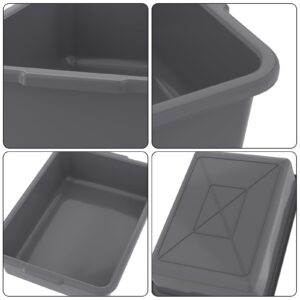 Gainhope 12 Packs Plastic Bus Tubs, 15 L Restaurant Commercial Bus Box