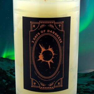 3 Days of Darkness Vigil Candle with preparation instructions | 72-hour candle | Pure 100% Beeswax candle | Votive Candle in Glass for Safety | Catholic Spirituality Candle | Made in the USA