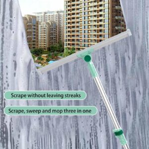 Retractable Silicone Floor Scraper, Retractable Silicone Floor Scraper Bathroom Wiper 35cm Silicone Ground Scrape, Retractable Magic Broom, Silicone Bathroom Wiper Broom-50cm