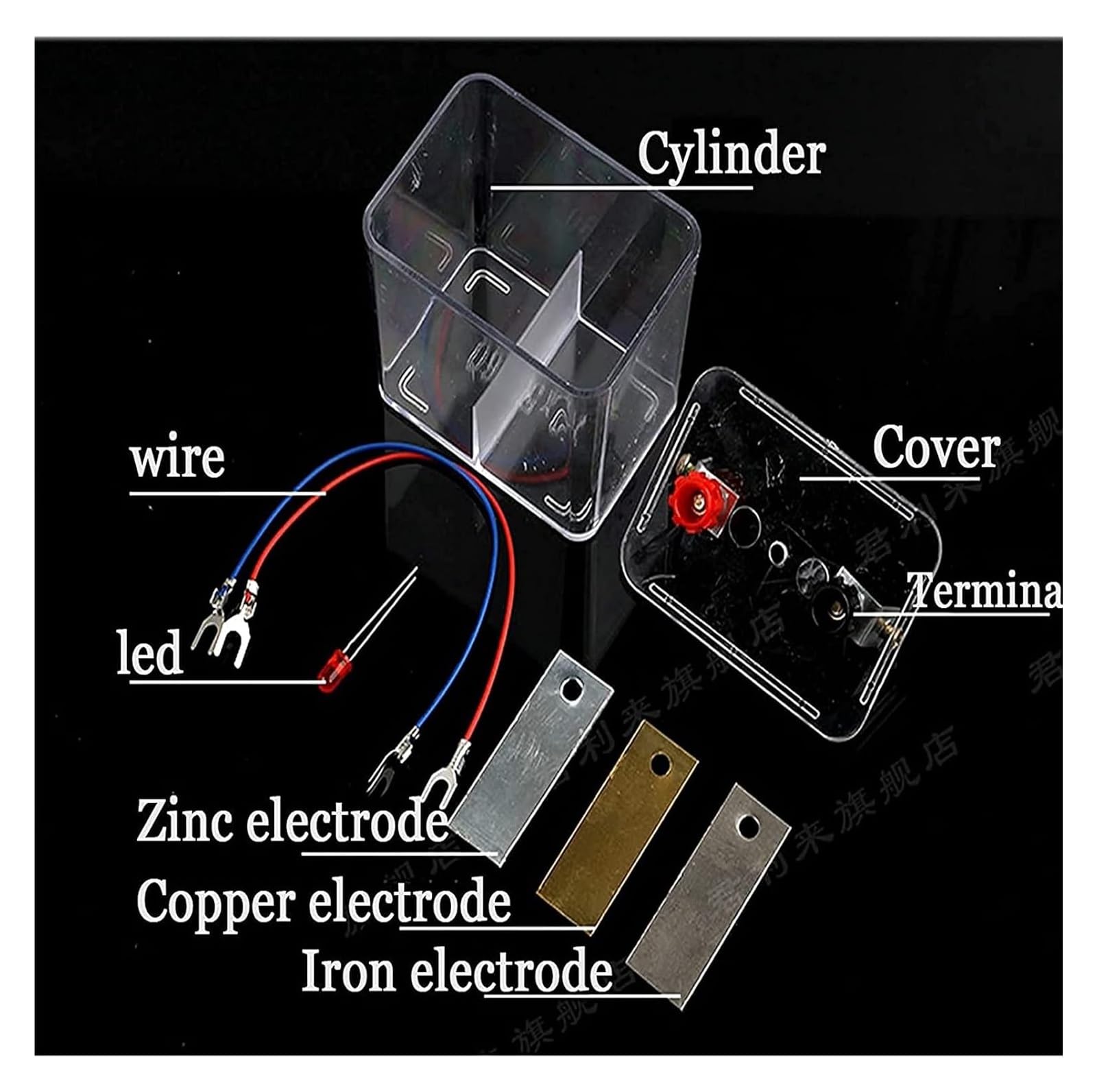 Chemical Energy Converted Into Electrical Energy Primary Battery Experimenter Copper-zinc Electrode Copper-zinc Sheet Chemistry Primary Battery