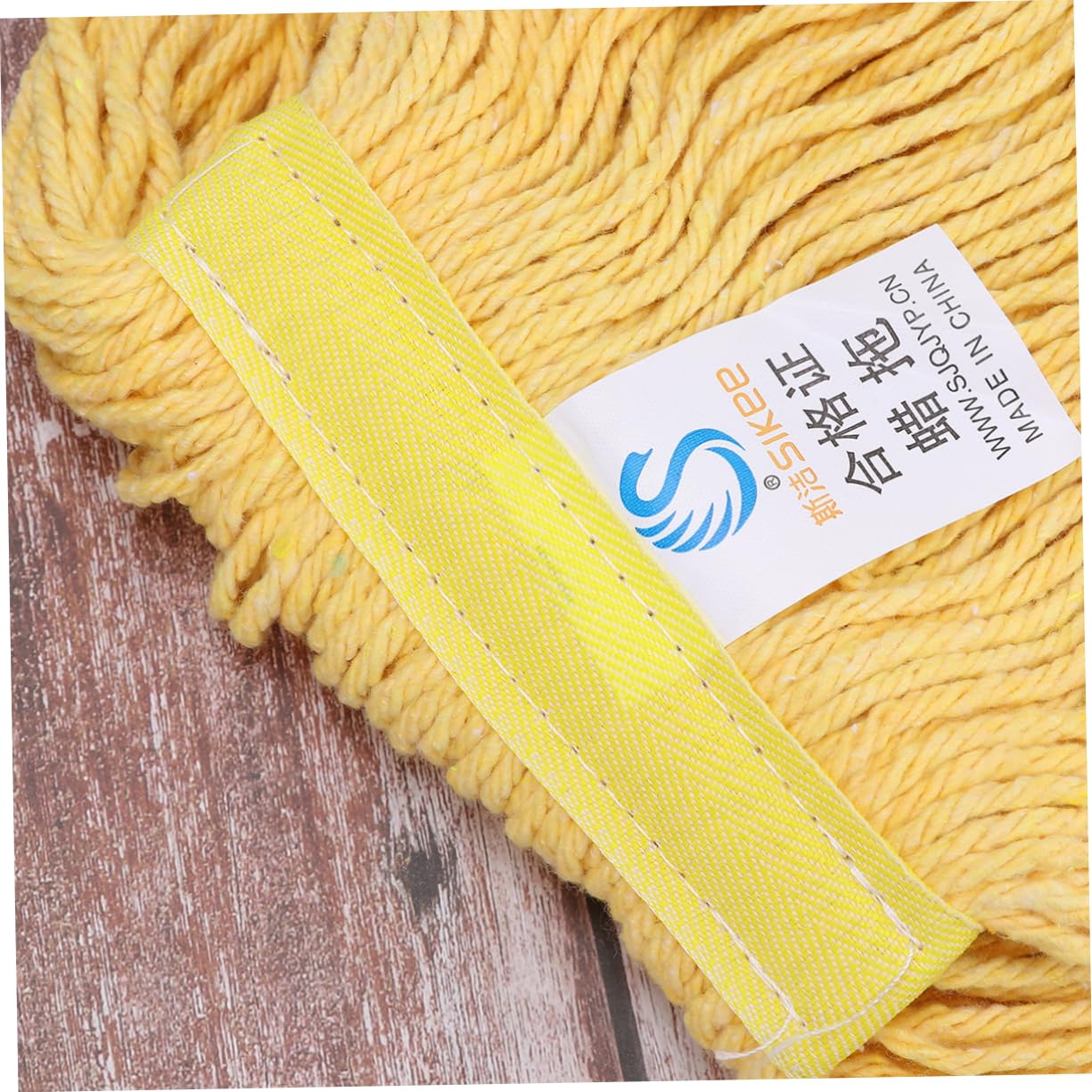 TOBBOMEY 1pc Mop Cloth Washable Mop Mops for Mop Head Refill Mop Accessories Mop Handle Commercial Micro Ban 24 Mop Replacement Heads Wet Mop Practical Mop Cloth Yellow