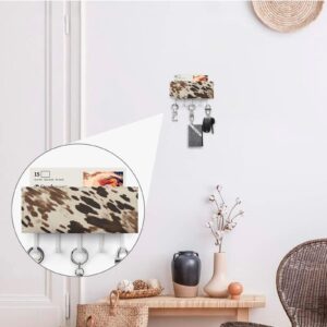 HKMNTGD Key Hooks for Wall, Key Rack Wall Mount Cow Printed Printed Key Hanger Key Holder Key Rack Organizer for Wall for Entryway Front Door Hallway Office