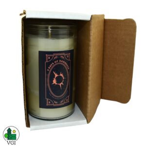 3 Days of Darkness Vigil Candle with preparation instructions | 72-hour candle | Pure 100% Beeswax candle | Votive Candle in Glass for Safety | Catholic Spirituality Candle | Made in the USA