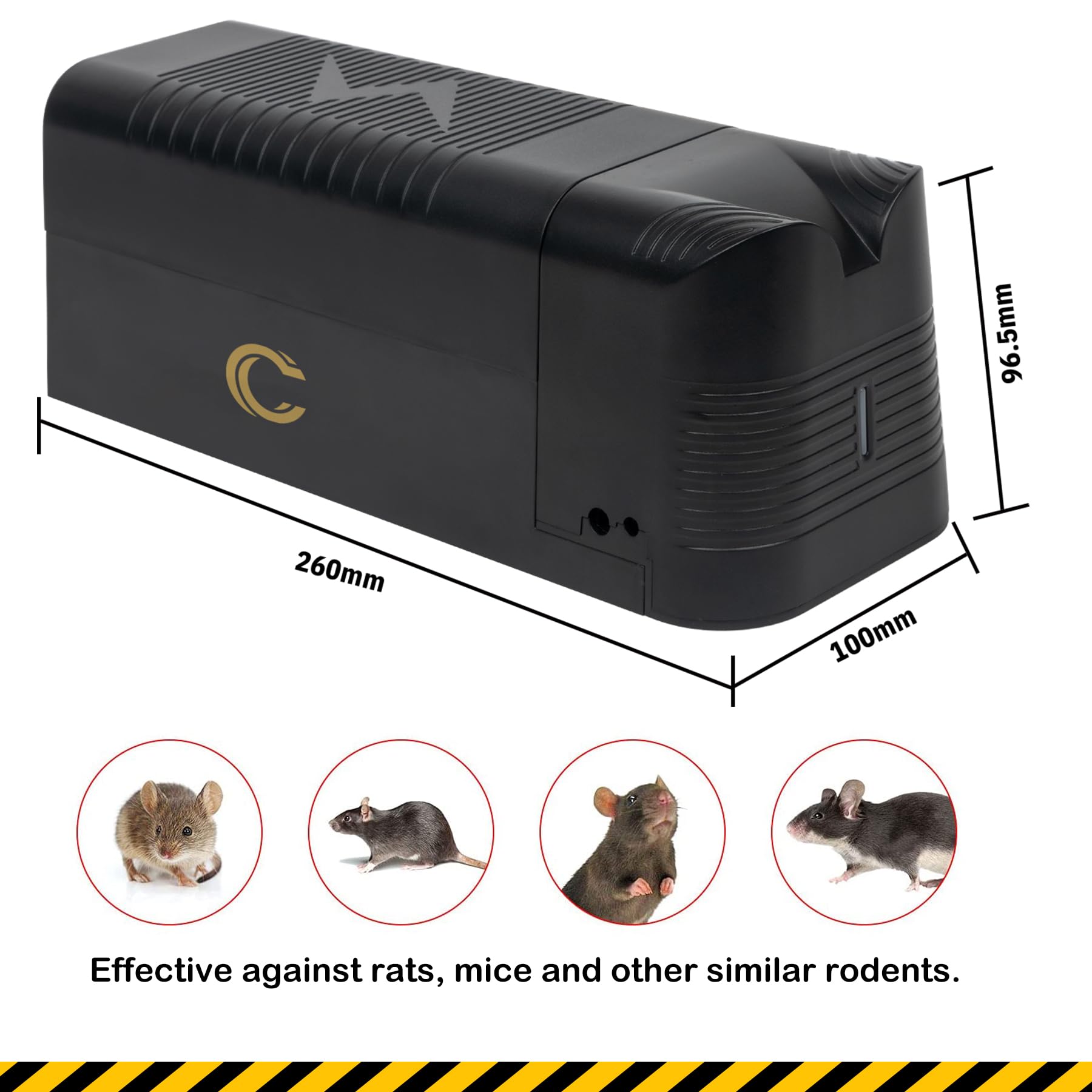 Electric Mouse Killer Mice Trap Mice Zapper Effectively Kill Mouse for Bedroom Kitchen Indoor 2 Packs