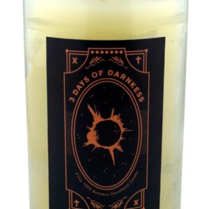 3 Days of Darkness Vigil Candle with preparation instructions | 72-hour candle | Pure 100% Beeswax candle | Votive Candle in Glass for Safety | Catholic Spirituality Candle | Made in the USA