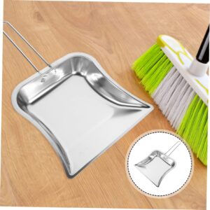 IWOWHERO 2pcs Desktop Dustpan Large Scoop Dustpan Commercial Desktop Cleaning Household Dustpans Cleaning Products Online Indoor Dustpans Dustpan for Kitchen Stainless Steel Silver