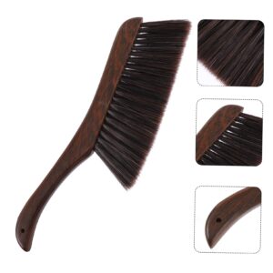 COLLBATH 1pc Sweeping Brush Broom for Carpet Whisk Sweeping Carpet Broom Dusting Brush Craft Broom Toy Bed Broom Cleaning Whisk Hand Broom Woodworking Brush Bed Brush Imitation Mane Coffee