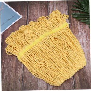 TOBBOMEY 1pc Mop Cloth Washable Mop Mops for Mop Head Refill Mop Accessories Mop Handle Commercial Micro Ban 24 Mop Replacement Heads Wet Mop Practical Mop Cloth Yellow