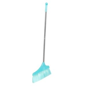 hawillosch long handle cleaning broom floor cleaning tool floor sweeping broom home broom room cleaning broom floor wiper hair cleaning broom outdoor broom flooring sky-blue stainless steel