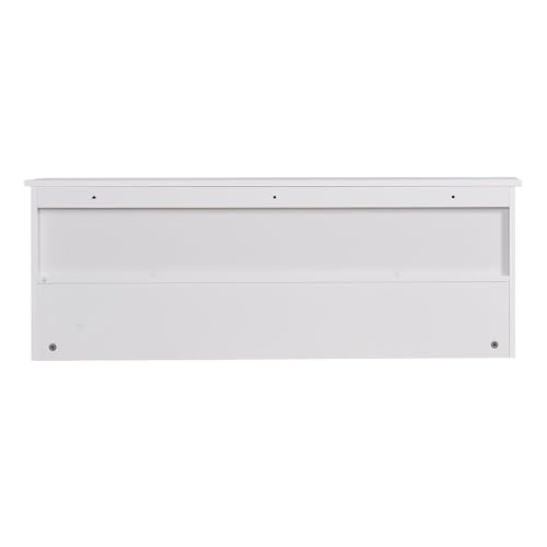 White Wall Shelf Garage Storage Rack Floating Shelves Garage Storage Rack, Garage Storage Organization Systerm, Heavy Duty Garage Ceiling Storage Racks,Floating Shelves,Entryway Wall Mounted Coat Rack