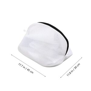 Unomor 2pcs Laundry Bag Wash Bag Mesh Wash Bag Travel Shoe Bags Shoes Washing Bag Sock Sneakers Sneaker Washing Bag Shoes Wash Pouch Sneaker Wash Pouches Stand White