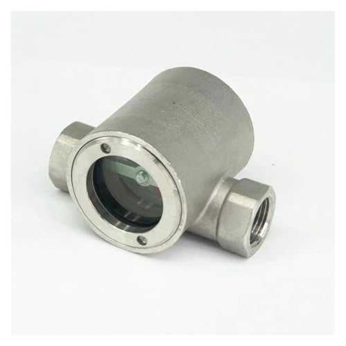 1/2" Female SS304 Stainless Steel Window Sight Flow Indicator With Impeller