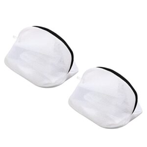 unomor 2pcs laundry bag wash bag mesh wash bag travel shoe bags shoes washing bag sock sneakers sneaker washing bag shoes wash pouch sneaker wash pouches stand white