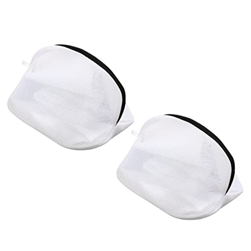 Unomor 2pcs Laundry Bag Wash Bag Mesh Wash Bag Travel Shoe Bags Shoes Washing Bag Sock Sneakers Sneaker Washing Bag Shoes Wash Pouch Sneaker Wash Pouches Stand White