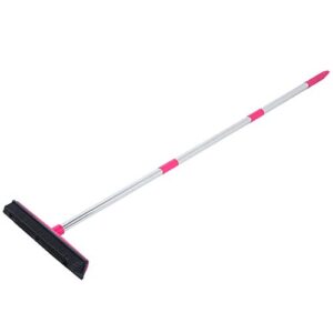 Telescopic Rubber Floor Brush for Dog Hair Three - 杆 Carpet Sweeper Floor Broom with Multifunction Tools, Rubber and PP Sweeper for Carpets and Pet Hair, Broom Floor Cleaner