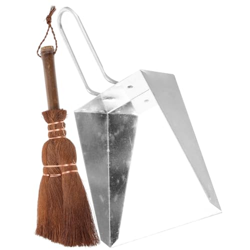 BCOATH 1 Set Pet Cleaning Tool Keyboard Cleaner Brush Household Cleaning Brush Desk Pets Cleaning Kit Pet Cage Cleaning Tool Pet Hair Cleaning Broom Mini Garbage Container Dog Wood Brown