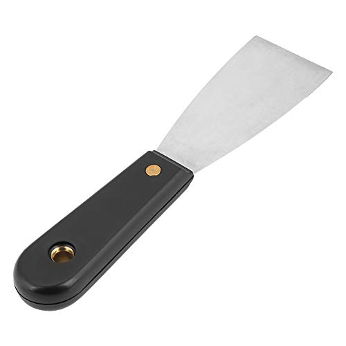 Grey Knife Scraper - Professional Stainless Steel Putty Knife and Wallpaper Paint Shovel with Soft Grip Handle