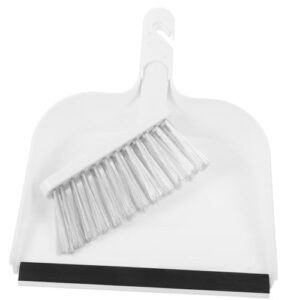 1 set mini table broom table whisk broom whisk broom small keyboard brush cleaner mini cleaning tool hand brush mini desktop broom multi-function mini dustpan white plastic hawillosch