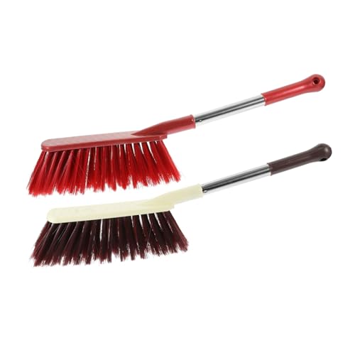 Gatuida 2pcs Small Broom Dust Brush Hand Brushes for Cleaning Quilt Hand Brush Small Hand Broom Handheld Broom Bench Fireplace Duster Couch Hand Brush Bench Brush Soft Brush Cleaning Abs