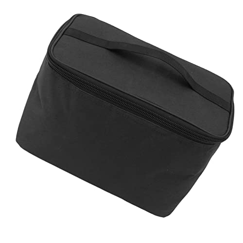 lihsong Storage Bag Insulated Grocery Bag Reusable Portable Shopping Cooler Food Transport Carrier Oxford Cloth 10L (Black)