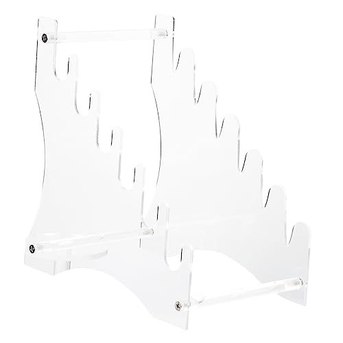 QUMIIRITY 1 Set Cutting Tool Storage Holder Cutter Display Stand Kitchen Tool Rack Cutter Storage Rack Household Kitchen Cutter Holder Desktop Display Rack Desktop Rack Acrylic Transparent